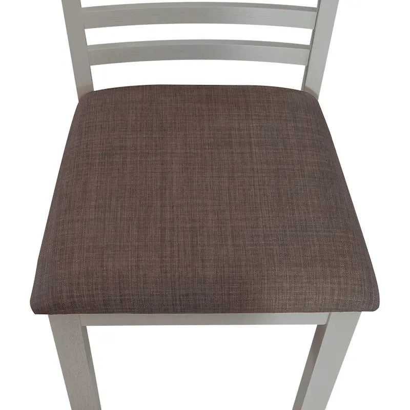Ensemble table à tréteaux blanche Brook Bay avec chaises - 5, 6 ou 7 pièces