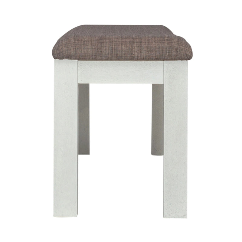 Ensemble table à tréteaux blanche Brook Bay avec chaises - 5, 6 ou 7 pièces