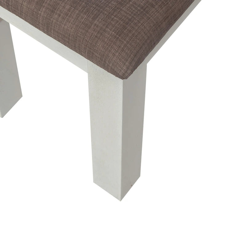 Ensemble table à tréteaux blanche Brook Bay avec chaises - 5, 6 ou 7 pièces