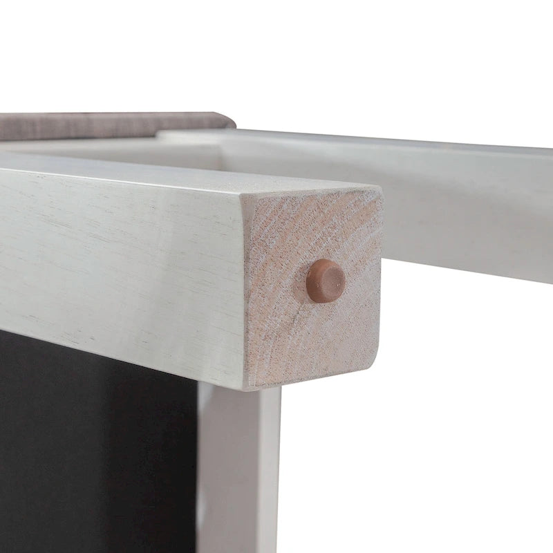 Ensemble table à tréteaux blanche Brook Bay avec chaises - 5, 6 ou 7 pièces