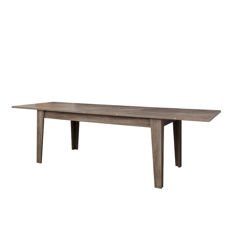 Table de salle à manger extensible rectangulaire – Table de cuisine fonctionnelle pour 4 à 12 personnes
