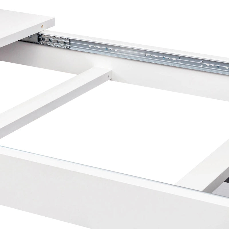 Table de salle à manger extensible rectangulaire – Table de cuisine fonctionnelle pour 4 à 12 personnes