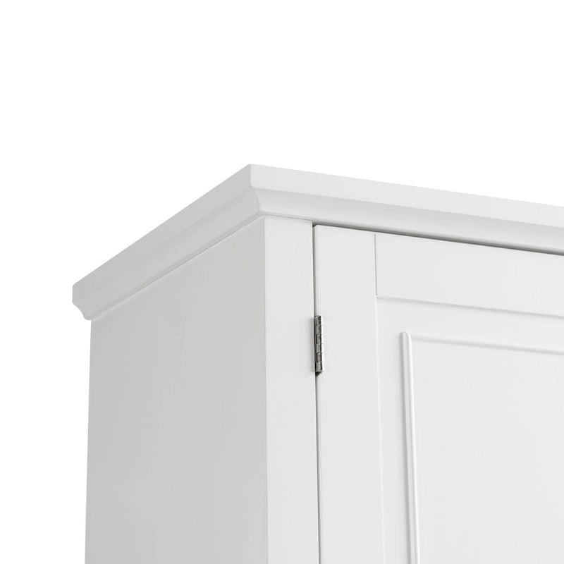 Meuble de rangement de salle de bain avec portes et tiroir