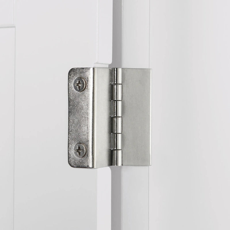 Armoire de rangement à deux portes RiverRidge Somerset avec tiroir et étagère réglable pour salle de bain et buanderie - Blanc - N/A