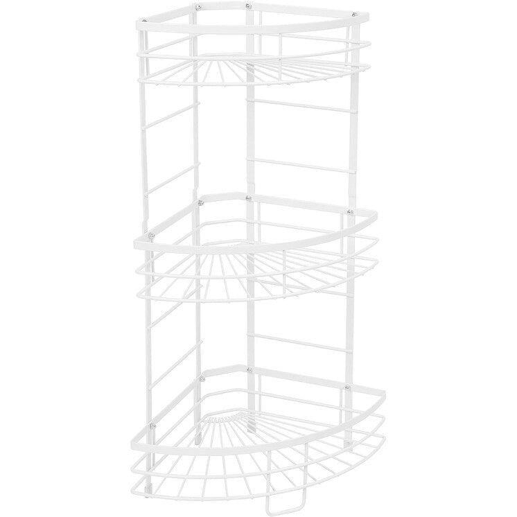 Étagère de coin de salle de bain à 3 niveaux