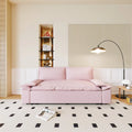 70.1 3-in-1 Convertible Queen Pull Out Sofa Bed with 2 Soft Pillows