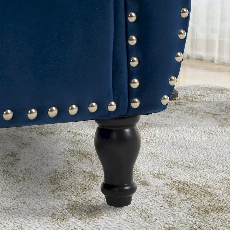 Banc rectangulaire de rangement en velours avec 1 oreiller, pouf pour salons et entrée