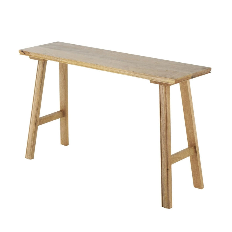 Banc d'intérieur traditionnel fait main en bois de manguier - Marron - Roche River Decor