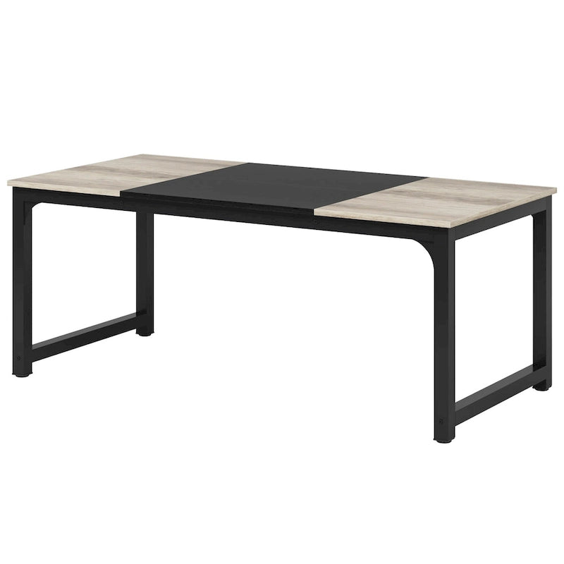 Table à manger moderne 71 pour 6-8 personnes, Table de cuisine pour salle à manger - 70.87 L x 31.50 W x 29.53 H