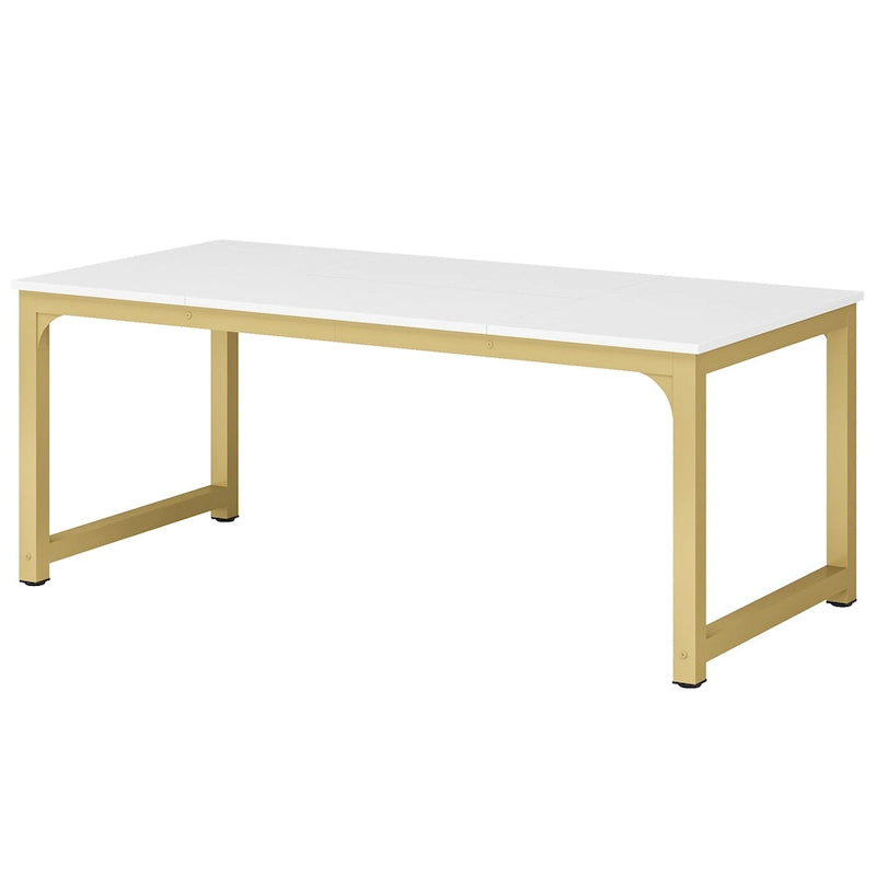 Table à manger moderne 71 pour 6-8 personnes, Table de cuisine pour salle à manger - 70.87 L x 31.50 W x 29.53 H