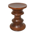 Table d'appoint géométrique en bois fait main - Marron - Roche River Decor