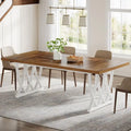 Table de salle à manger de 180 cm avec cadre en métal pour la maison