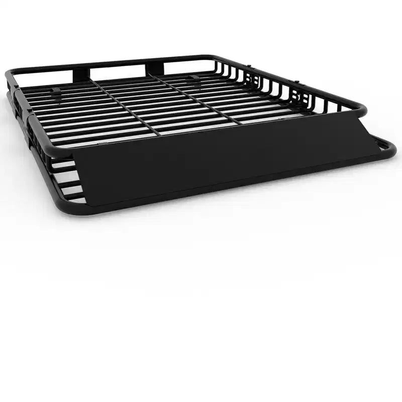 Panier de toit universel robuste - Construction en acier, capacité de 90 kg, grand porte-bagages pour VUS, voitures, camions