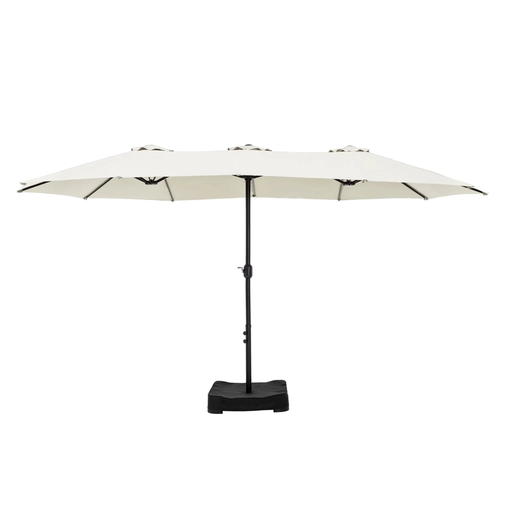 MAISON ARTS Grand Parasol Double Face de 4,5 m avec Base Incluse pour Patio