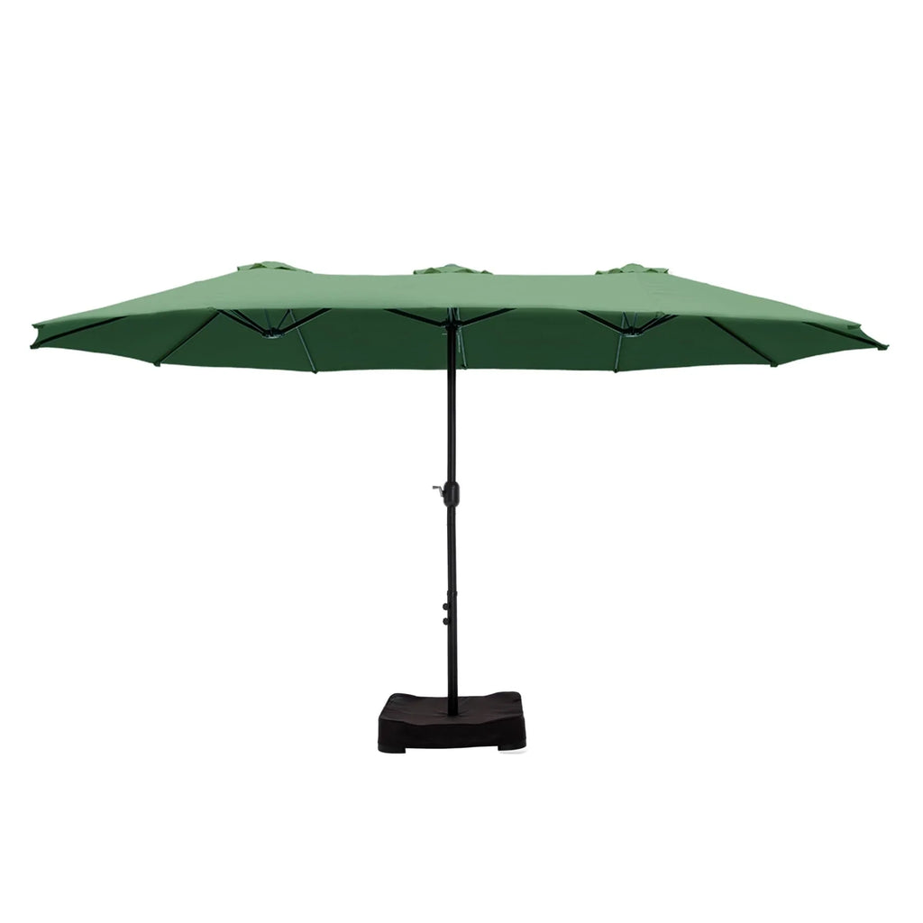 MAISON ARTS Grand Parasol Double Face de 4,5 m avec Base Incluse pour Patio