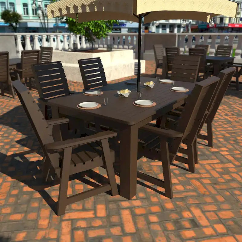 Ensemble de salle à manger d'extérieur 7 pièces HIGHWOOD PROFESSIONAL 42x72
