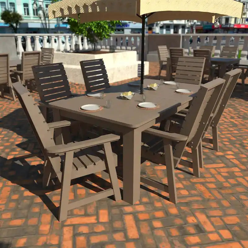 Ensemble de salle à manger d'extérieur 7 pièces HIGHWOOD PROFESSIONAL 42x72
