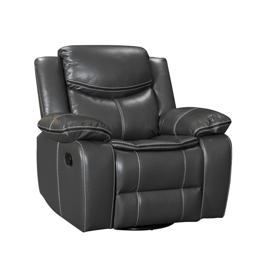 Fauteuil inclinable massant et chauffant en cuir, assise large et durable