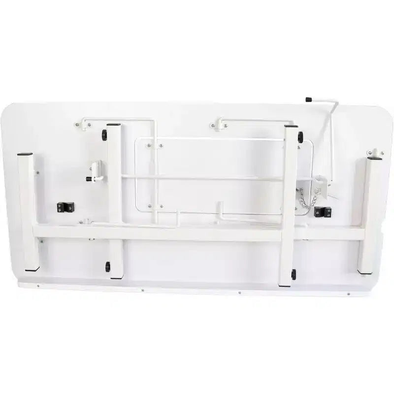 SewingRite SewStation 101 Table de couture pliante portable avec pieds en acier, blanc – Parfaite pour la maison, le bureau et les entreprises