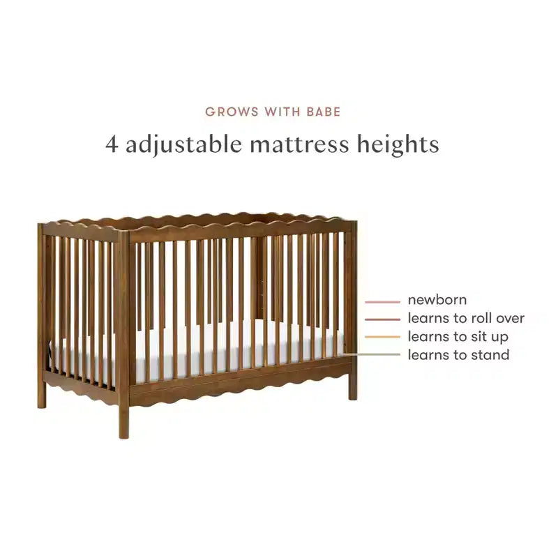 Lit de bébé convertible 4-en-1 Swell de Babyletto avec kit de conversion en lit de tout-petit