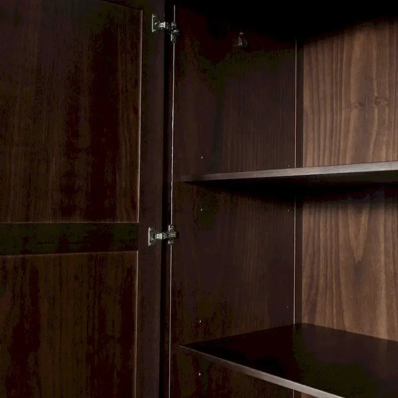 Armoire 2 portes en bois massif - 41x72x22