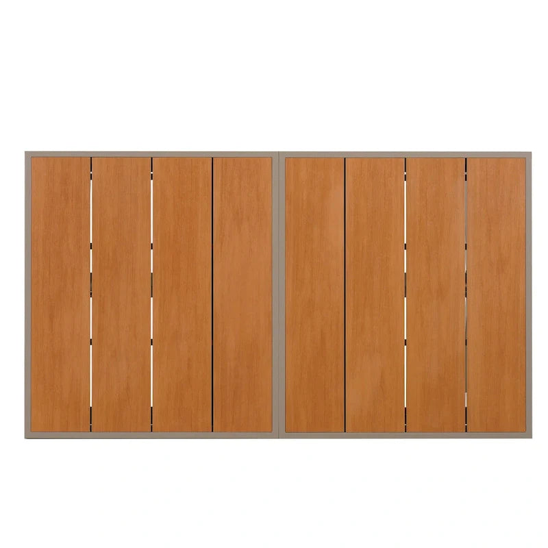 Ensemble de salle à manger d'extérieur extensible 7 pièces avec table extensible et 6 fauteuils