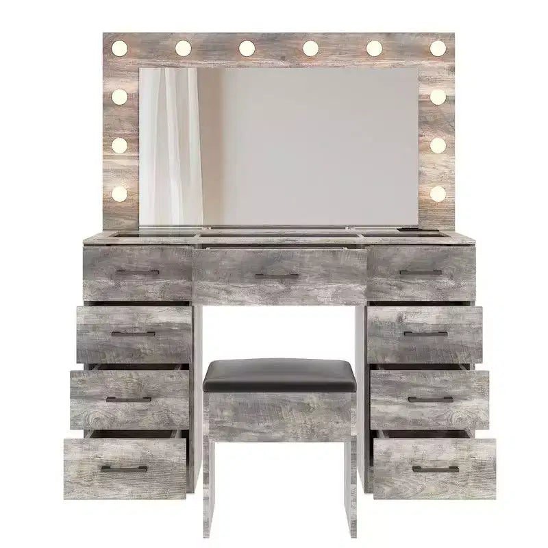 Ensemble de coiffeuse blanche