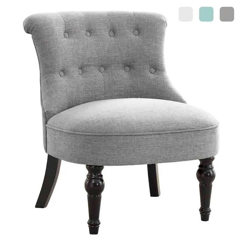 Fauteuil d'appoint confortable sans accoudoirs pour le salon