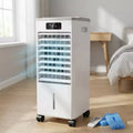 Refroidisseur d'air évaporatif portable 7L avec télécommande, 3 vitesses, minuterie et ventilateur oscillant pour la maison et le bureau