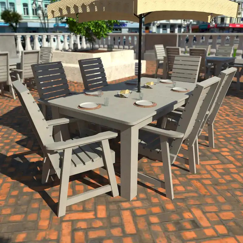 Ensemble de salle à manger d'extérieur 7 pièces HIGHWOOD PROFESSIONAL 42x72
