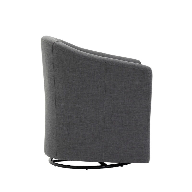 Lot de 2 fauteuils pivotants modernes avec accoudoirs pour salon