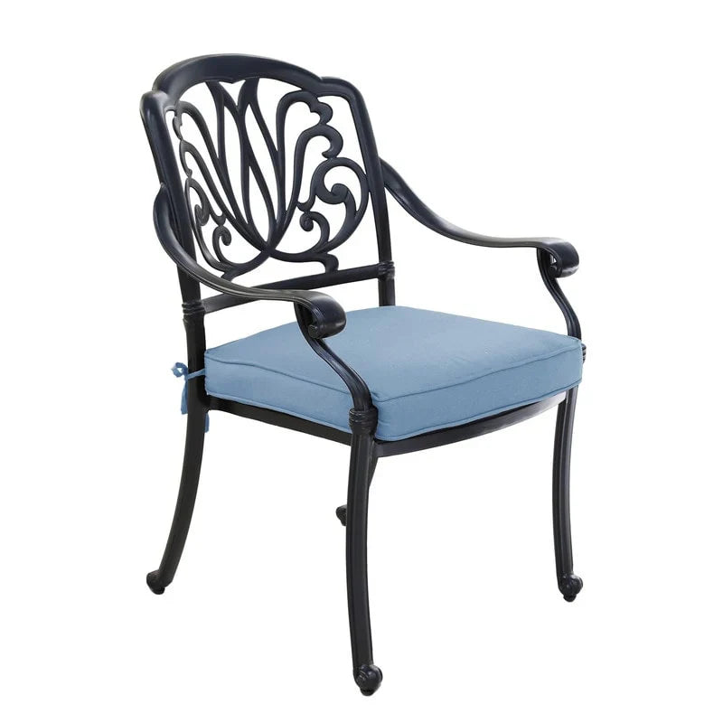 Ensemble de salle à manger Manasquan 13 pièces en aluminium couleur canon de fusil par Havenside Home