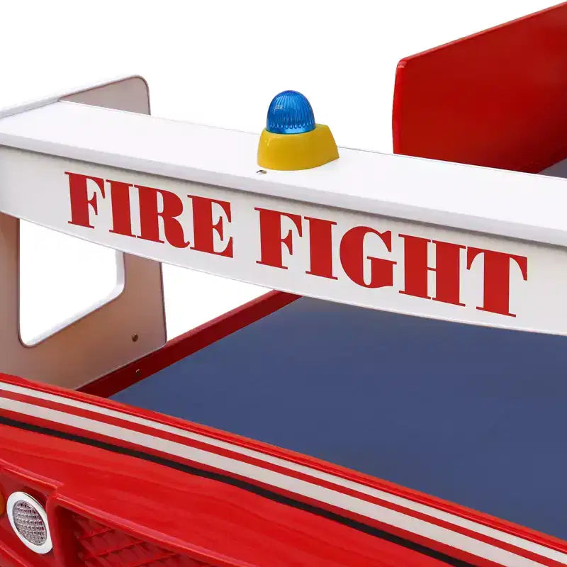 Lit pompier simple GDFStudio Juna avec lumière DEL