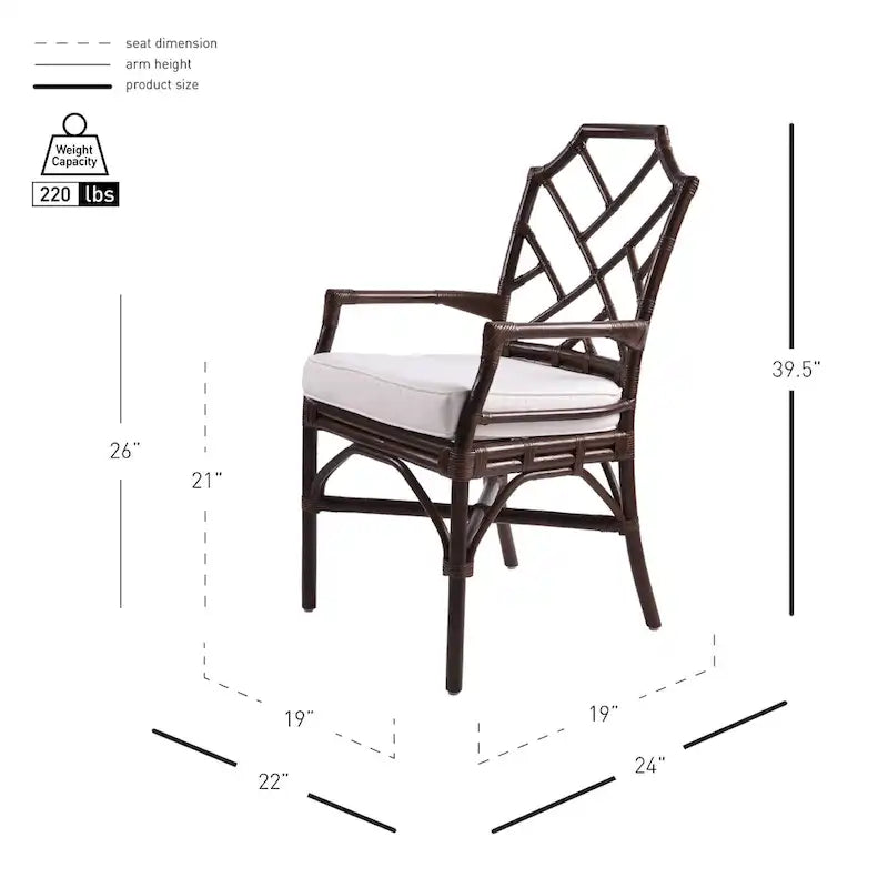 Fauteuil en rotin Kara