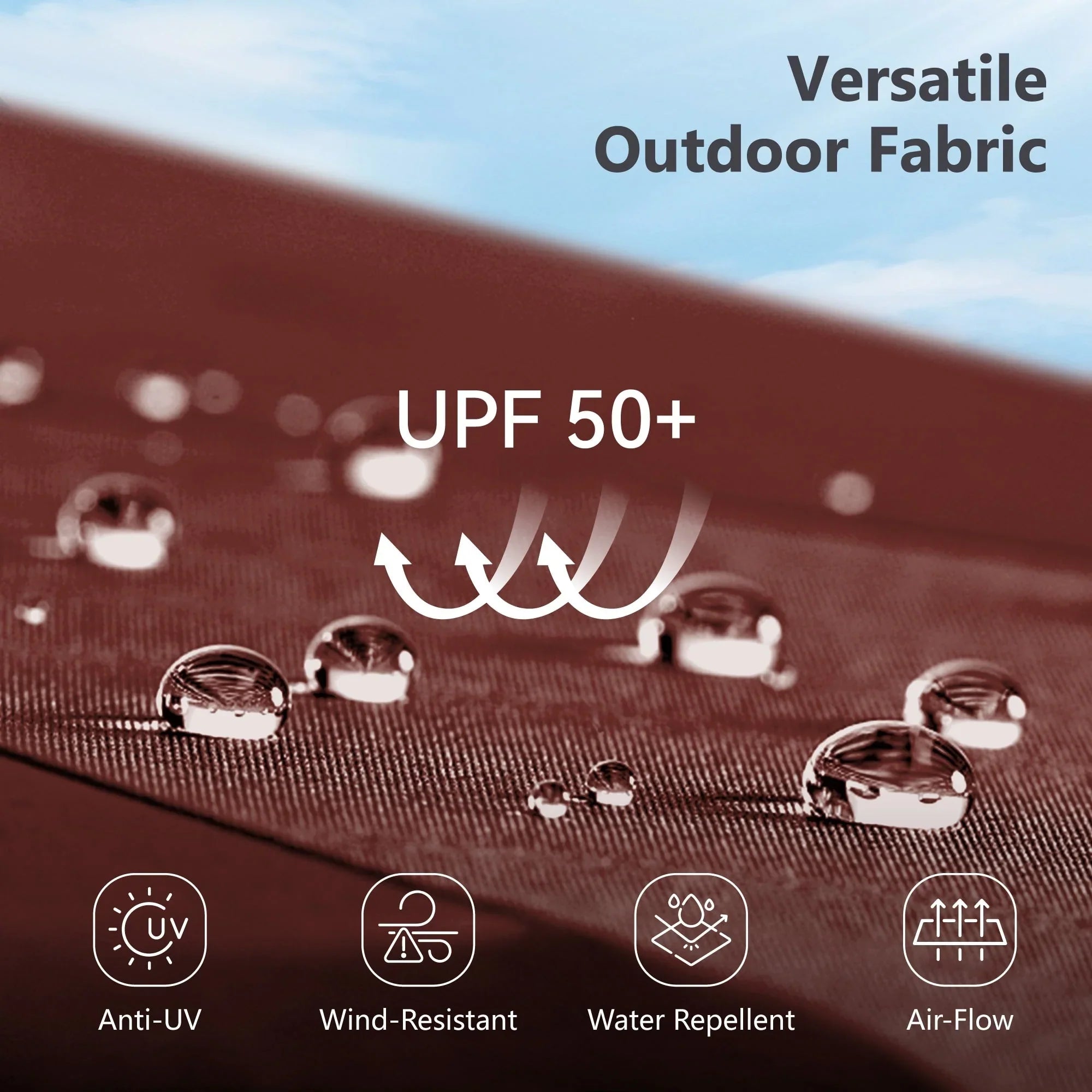 MAISON ARTS Grand Parasol Double Face de 4,5 m avec Base Incluse pour Patio