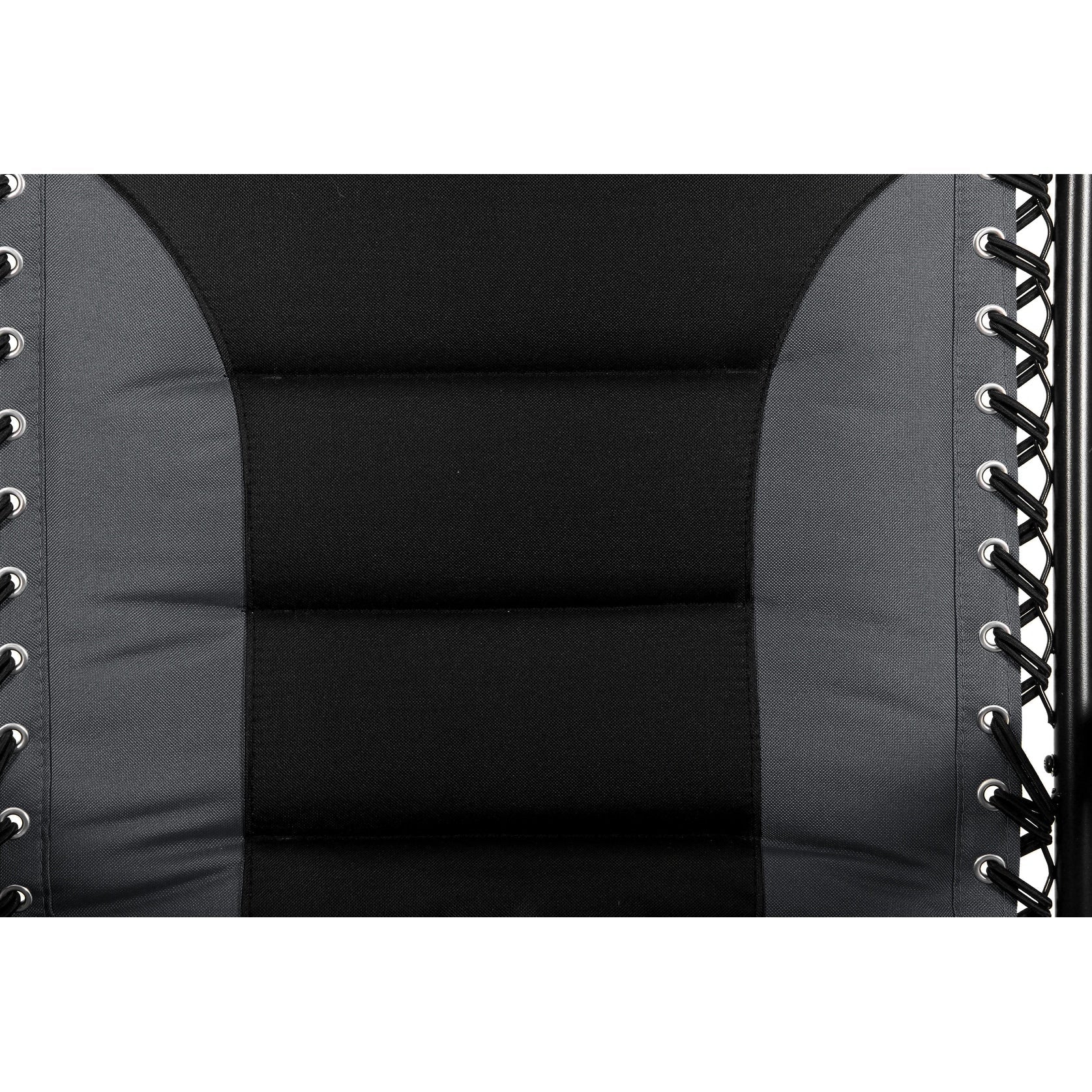 Fauteuil de relaxation zéro gravité XL surdimensionné rembourré avec accoudoirs plus larges et porte-gobelet réglable - N/A