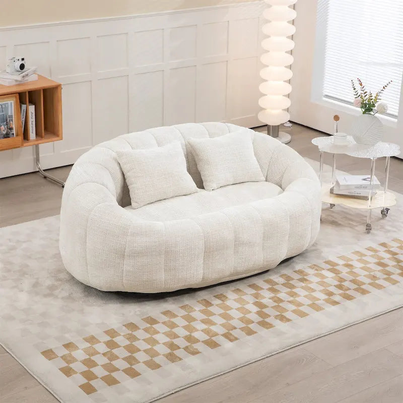 Fauteuil poire paresseux en chenille