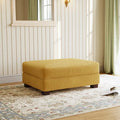 Pouffe d'appoint oversize en velours côtelé moderne
