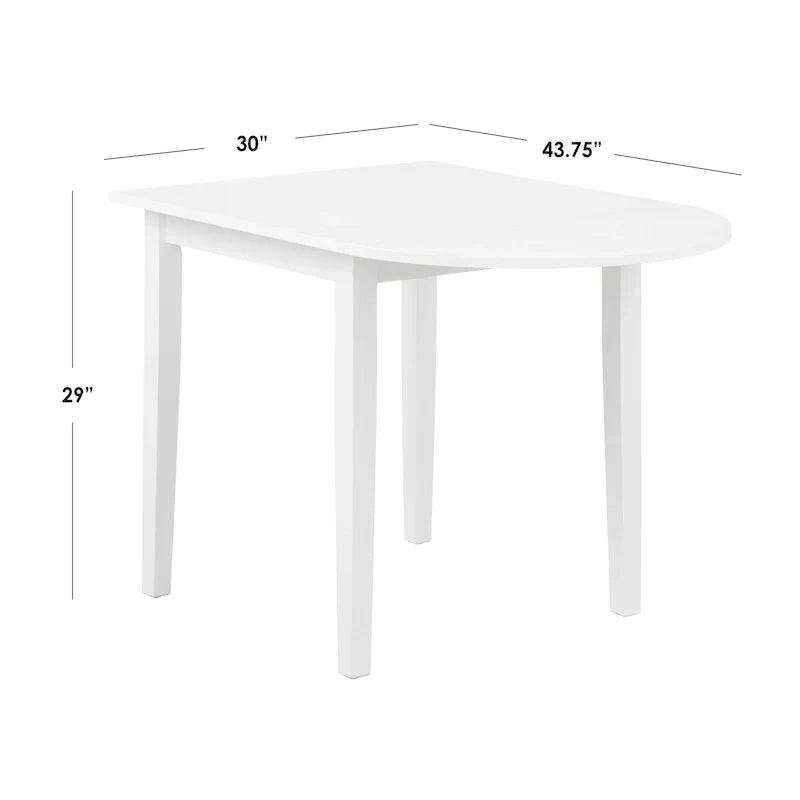 Ensemble de salle à manger 3 pièces avec table à rallonges style cottage rustique