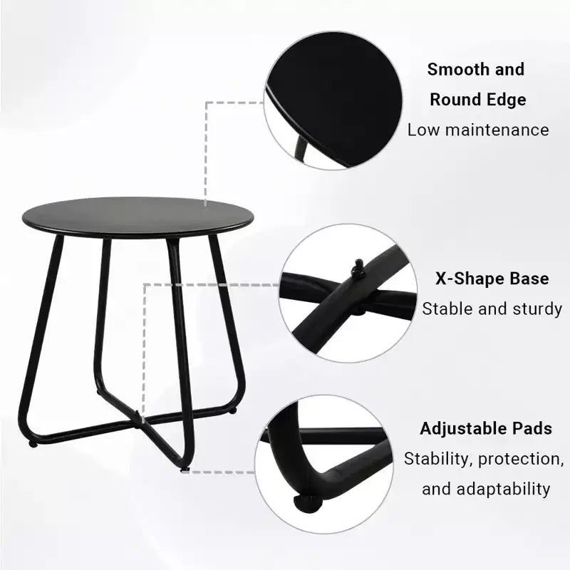 Ensemble de patio extérieur 5 pièces en osier GRANDPATIO avec causeuse