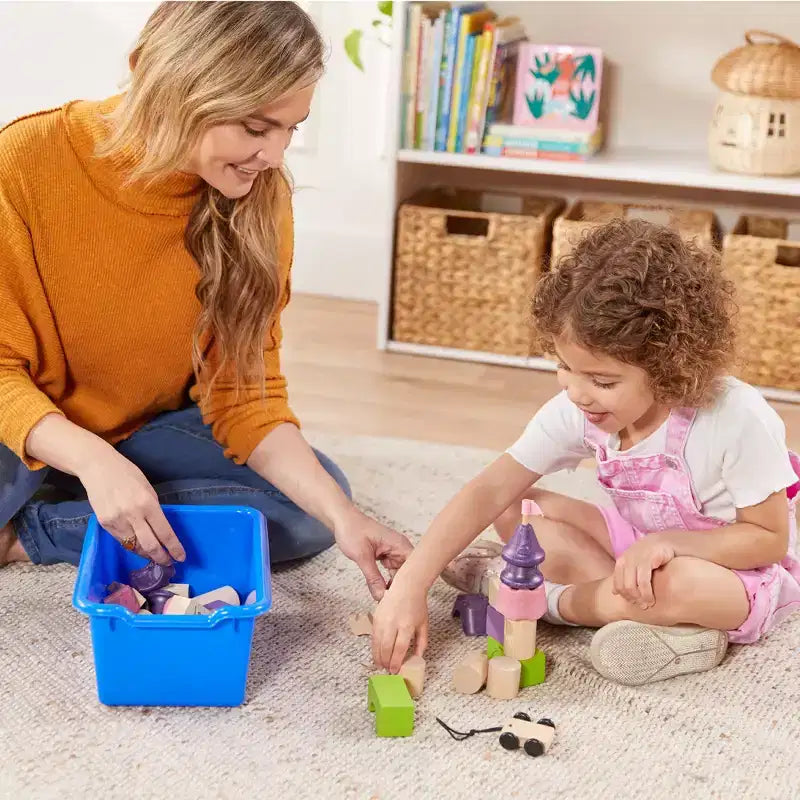 Meuble de rangement à roulettes Cubby avec 15 bacs à ouverture frontale, 3x4, Meuble pour enfants