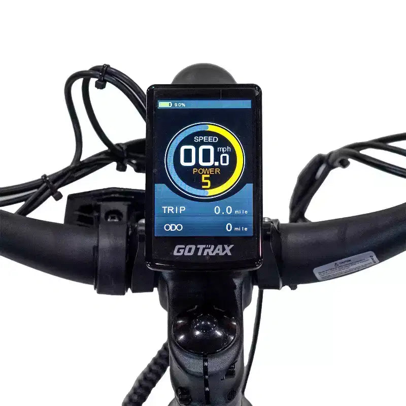 Vélo électrique hybride à pneus larges 26 pouces GOTRAX pour adulte à cadre ouvert - Vert