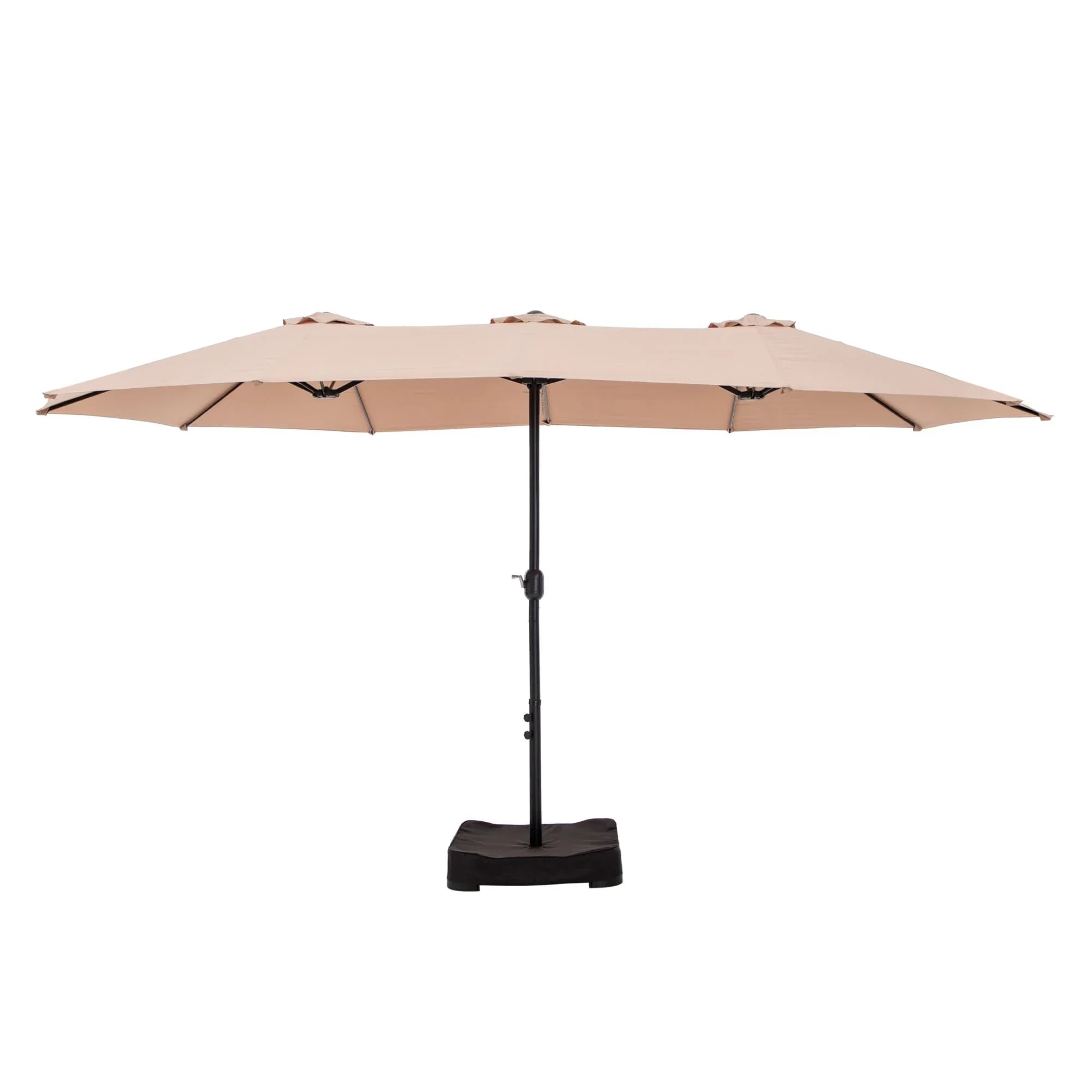MAISON ARTS Grand Parasol Double Face de 4,5 m avec Base Incluse pour Patio