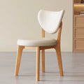Chaise de salle à manger sans accoudoirs moderne en similicuir à dossier haut