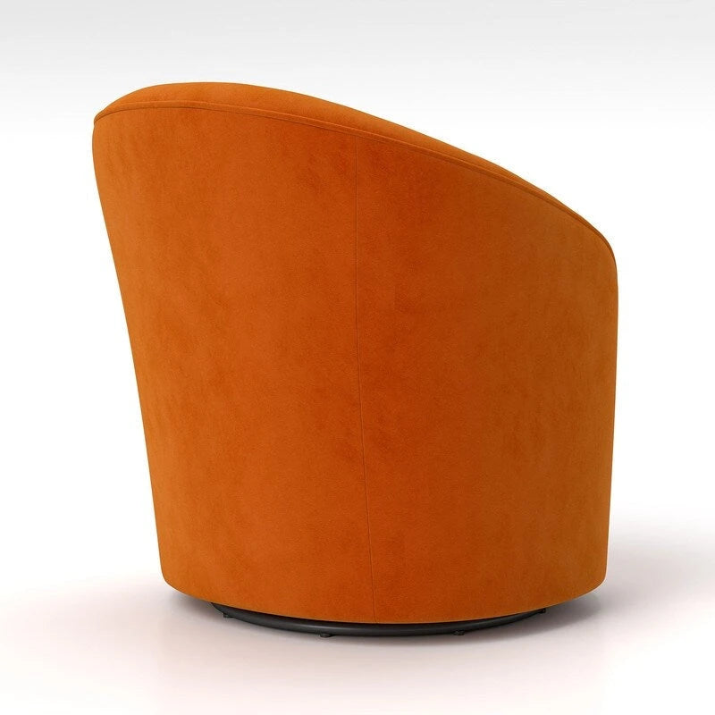 Fauteuil pivotant à 360 degrés en velours moderne SEYNAR avec dossier capitonné (lot de 2)