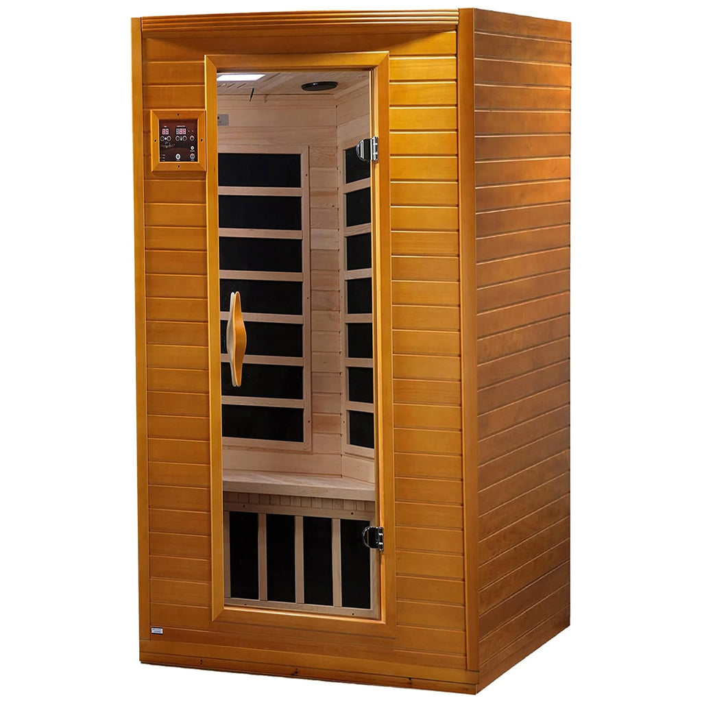 Sauna Infrarouge Lointain Dynamic Saunas Andora pour 2 personnes à Faibles CEM, Bois de Pruche du Canada