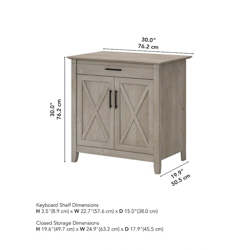 Secrétaire Key West avec meuble de rangement Bush Furniture