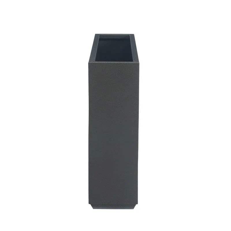 Jardinière Métallique Haute pour Plantes d'Extérieur, 38 po L x 10 po l x 30 po H, Longue et Haute Jardinière en Métal - 38x30x10