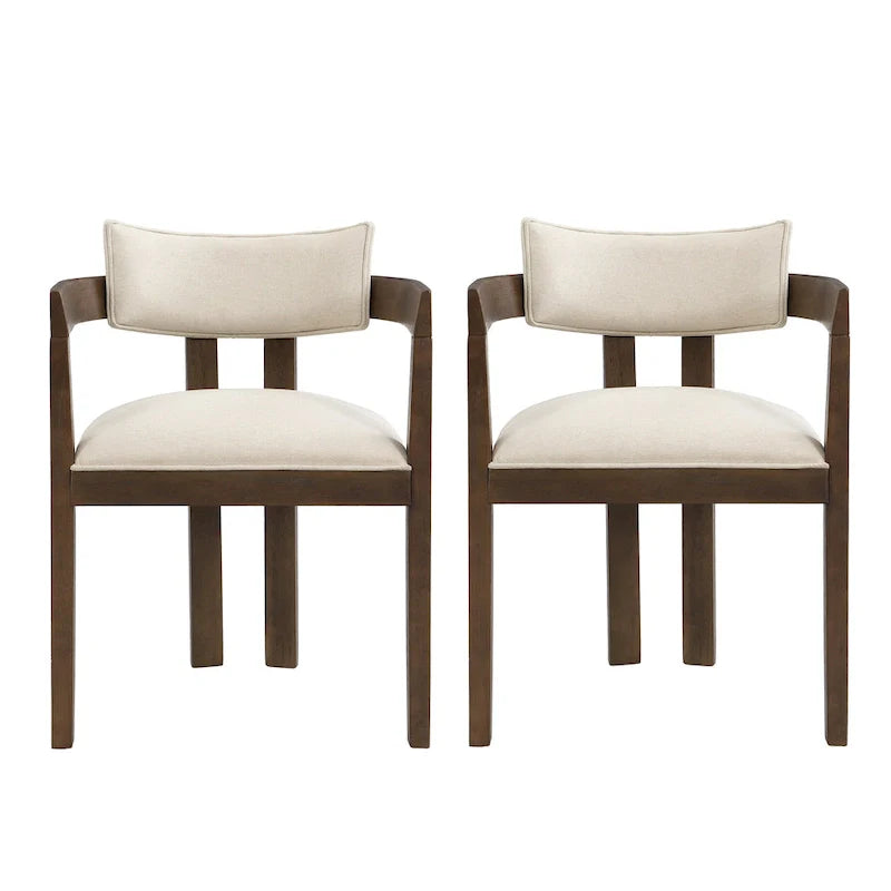 Chaise de salle à manger moderne sophistiquée Conrad avec accoudoirs par Christopher Knight Home