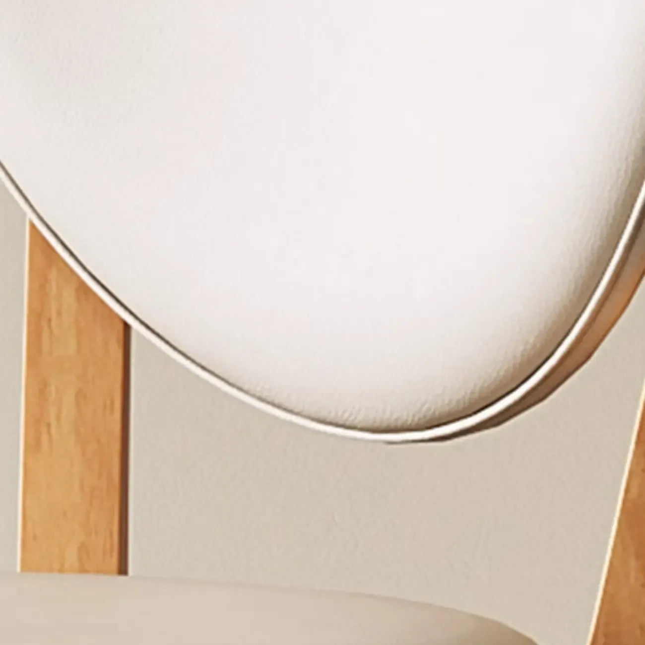 Chaise de salle à manger sans accoudoirs moderne en similicuir à dossier haut